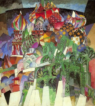 キュービズム Painting - 聖ワシリイ大聖堂 1913年 アリスタルフ・ヴァシレーヴィチ・レントゥロフ キュビズム抽象
